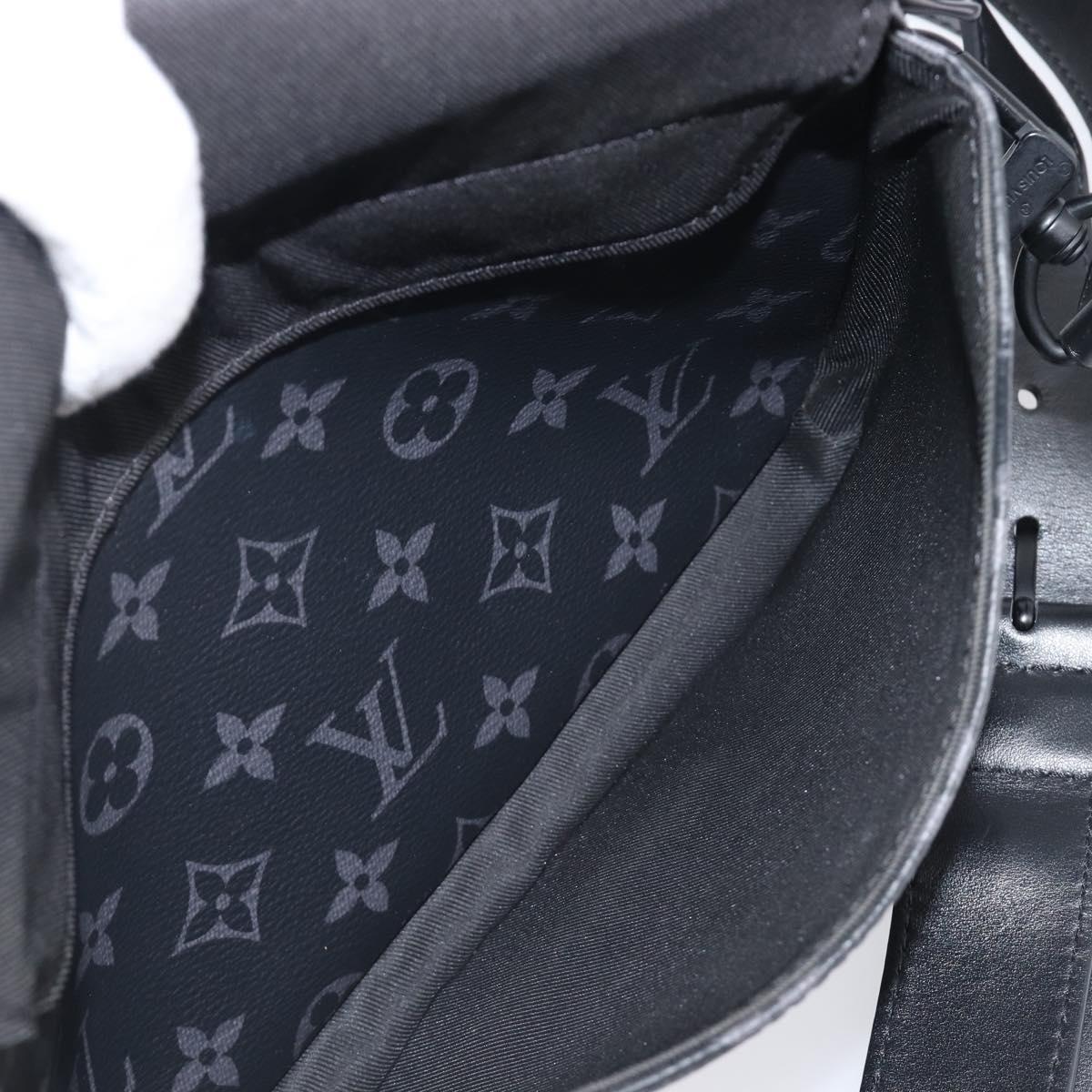 LOUIS VUITTON Monogram Eclipse Steamer Messenger Bag M45585 LV Auth 203307V
