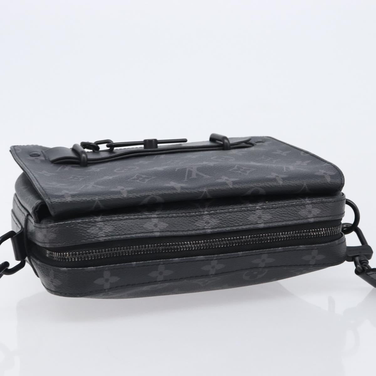 LOUIS VUITTON Monogram Eclipse Steamer Messenger Bag M45585 LV Auth 203307V