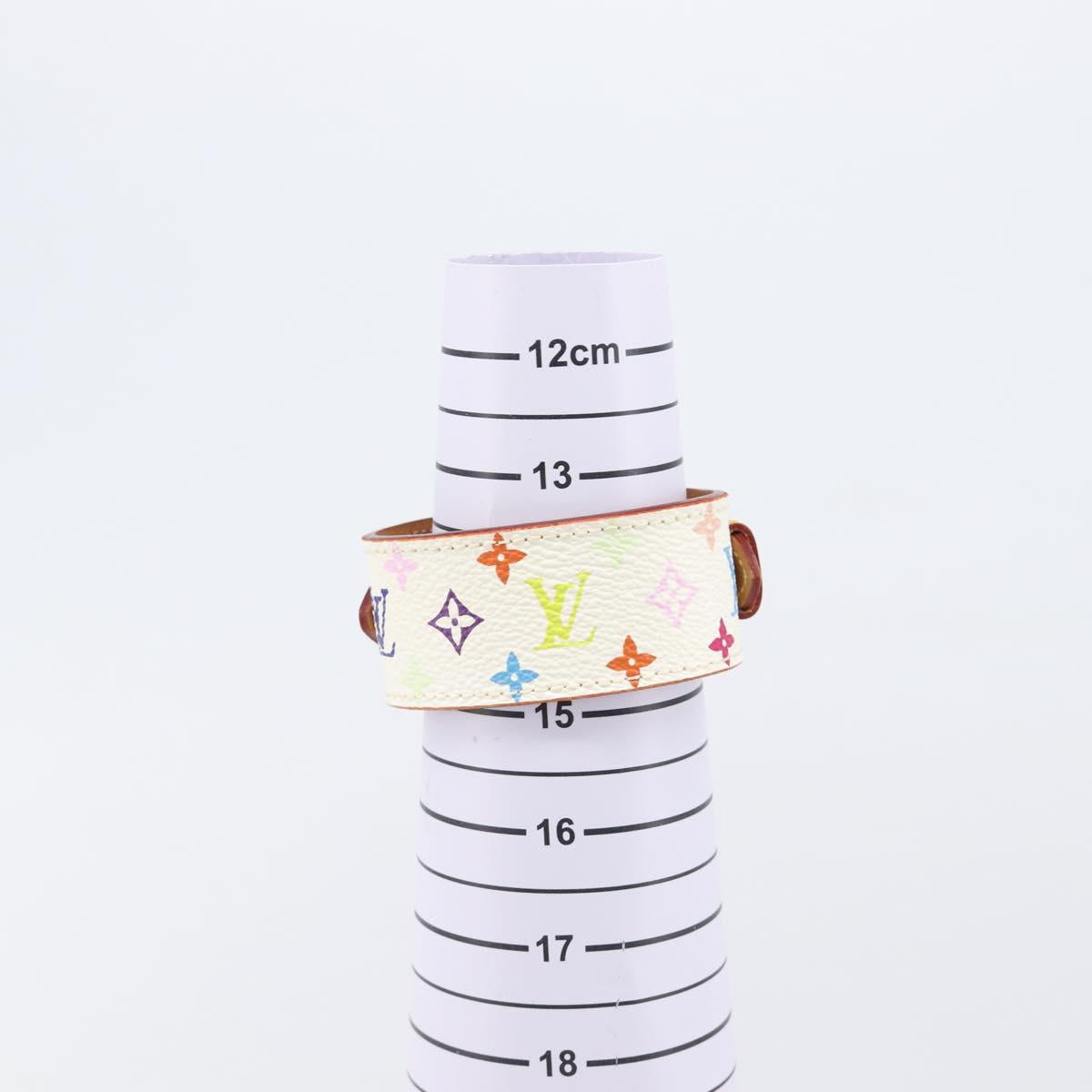 LOUIS VUITTON Monogram Multicolor Bracelet Tedaforce White M92482 LV Auth 203311