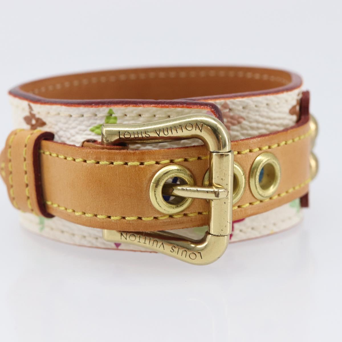LOUIS VUITTON Monogram Multicolor Bracelet Tedaforce White M92482 LV Auth 203311