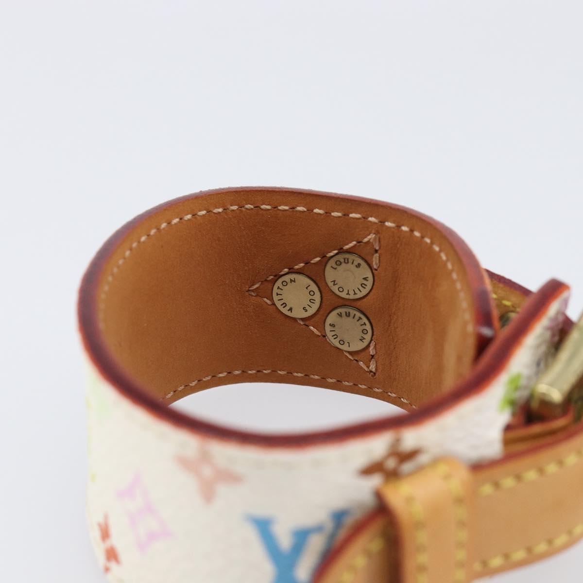LOUIS VUITTON Monogram Multicolor Bracelet Tedaforce White M92482 LV Auth 203311