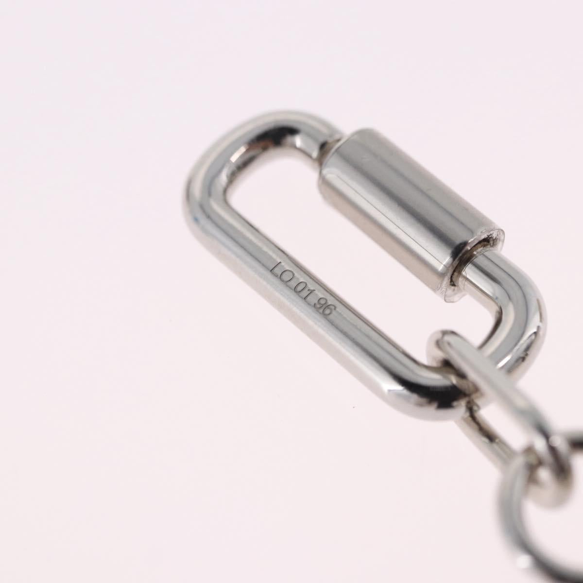 HERMES Perfume Bottle Charm Metal Silver Auth 203319