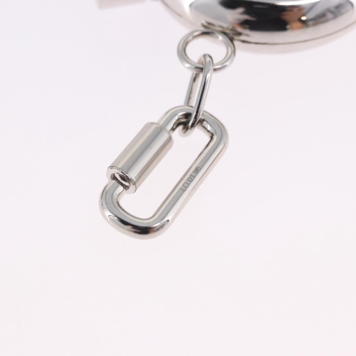 HERMES Perfume Bottle Charm Metal Silver Auth 203319