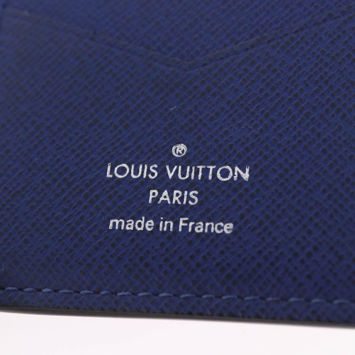 LOUIS VUITTON Tiger Lama Monogram Organizer Dupoch Blue M30301 LV Auth 203335V