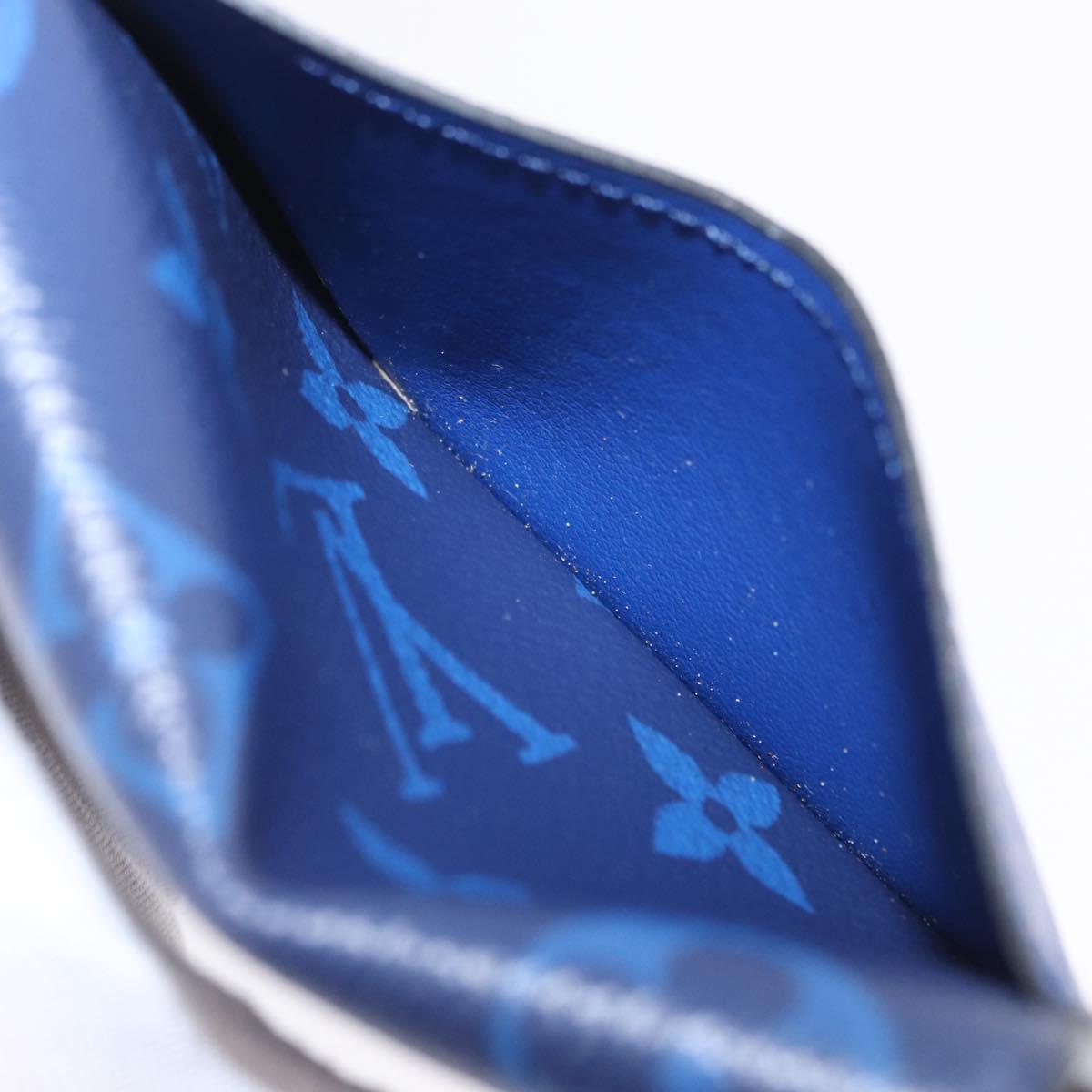 LOUIS VUITTON Tiger Lama Monogram Organizer Dupoch Blue M30301 LV Auth 203335V