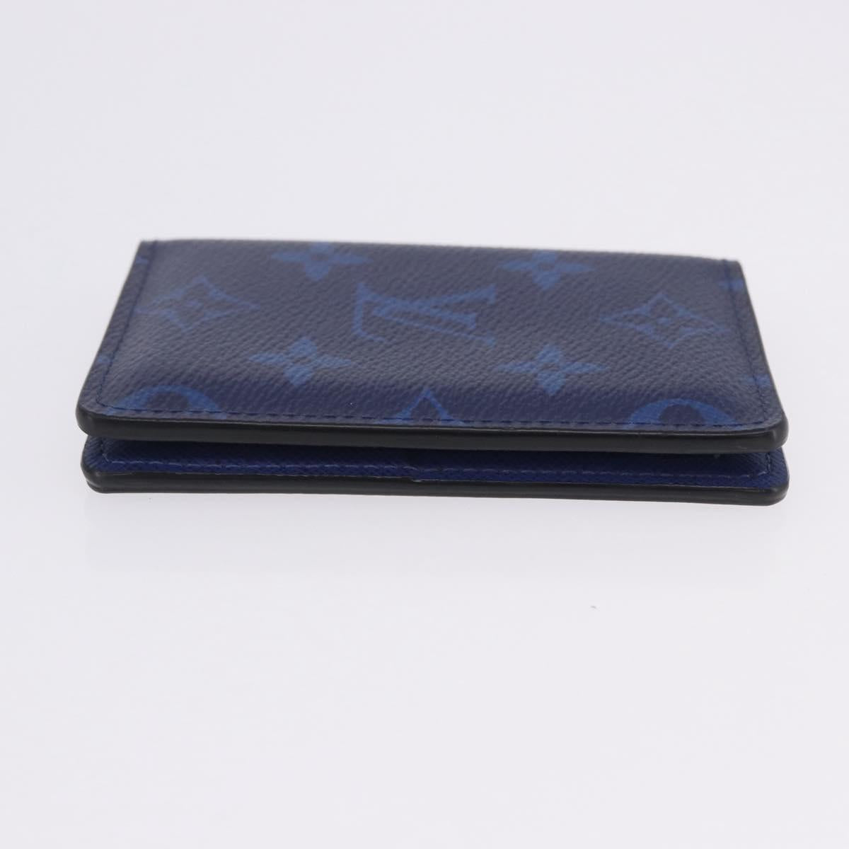 LOUIS VUITTON Tiger Lama Monogram Organizer Dupoch Blue M30301 LV Auth 203335V