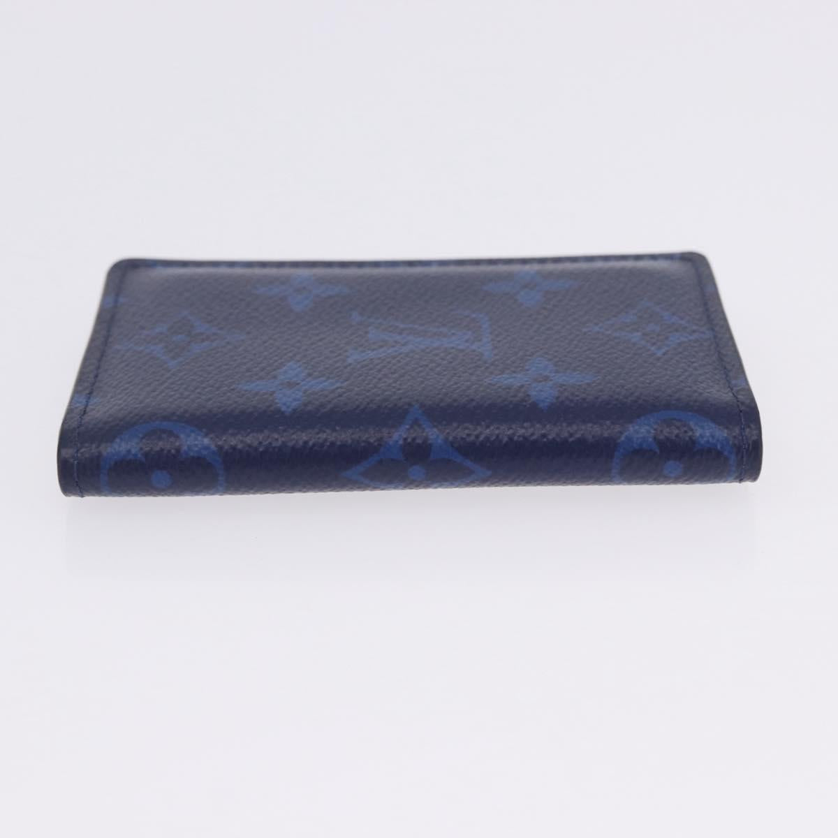 LOUIS VUITTON Tiger Lama Monogram Organizer Dupoch Blue M30301 LV Auth 203335V