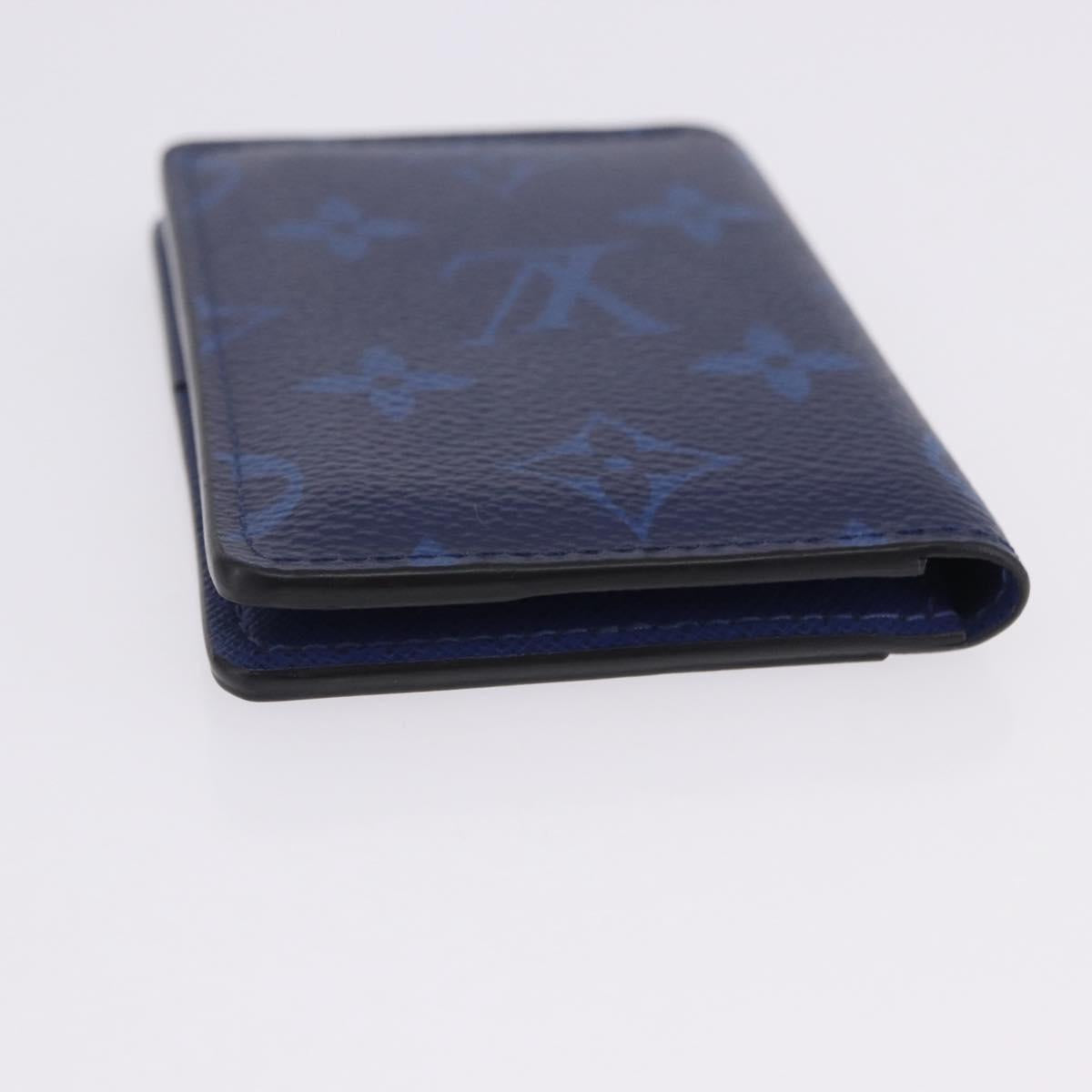 LOUIS VUITTON Tiger Lama Monogram Organizer Dupoch Blue M30301 LV Auth 203335V