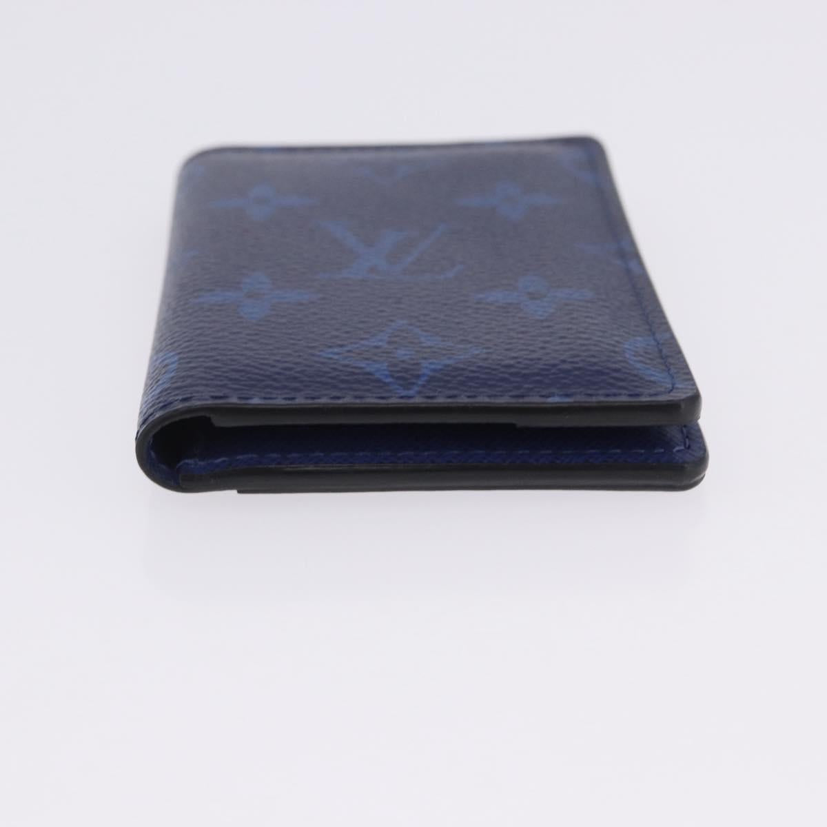 LOUIS VUITTON Tiger Lama Monogram Organizer Dupoch Blue M30301 LV Auth 203335V