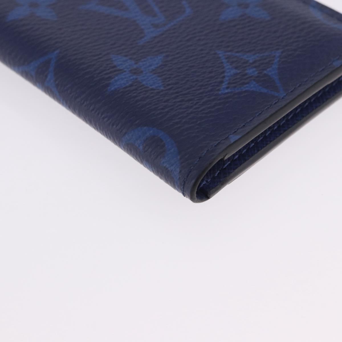 LOUIS VUITTON Tiger Lama Monogram Organizer Dupoch Blue M30301 LV Auth 203335V
