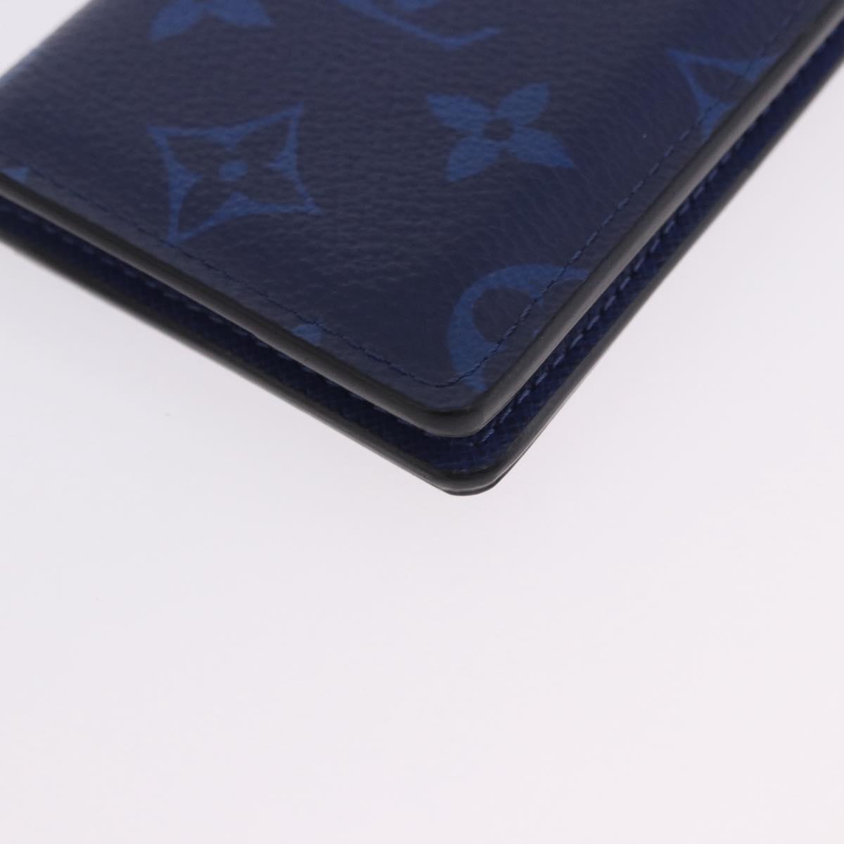 LOUIS VUITTON Tiger Lama Monogram Organizer Dupoch Blue M30301 LV Auth 203335V