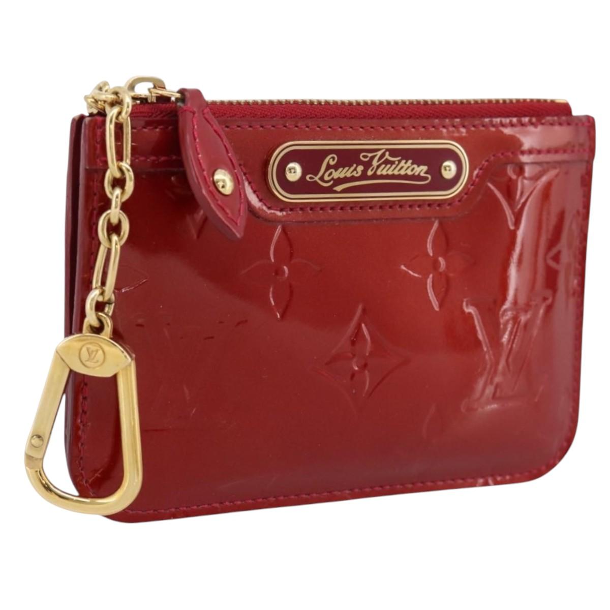 LOUIS VUITTON Vernis Pochette Cle NM Coin Purse M91737 LV Auth 203340A