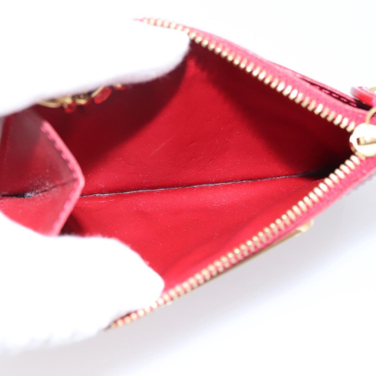 LOUIS VUITTON Vernis Pochette Cle NM Coin Purse M91737 LV Auth 203340A