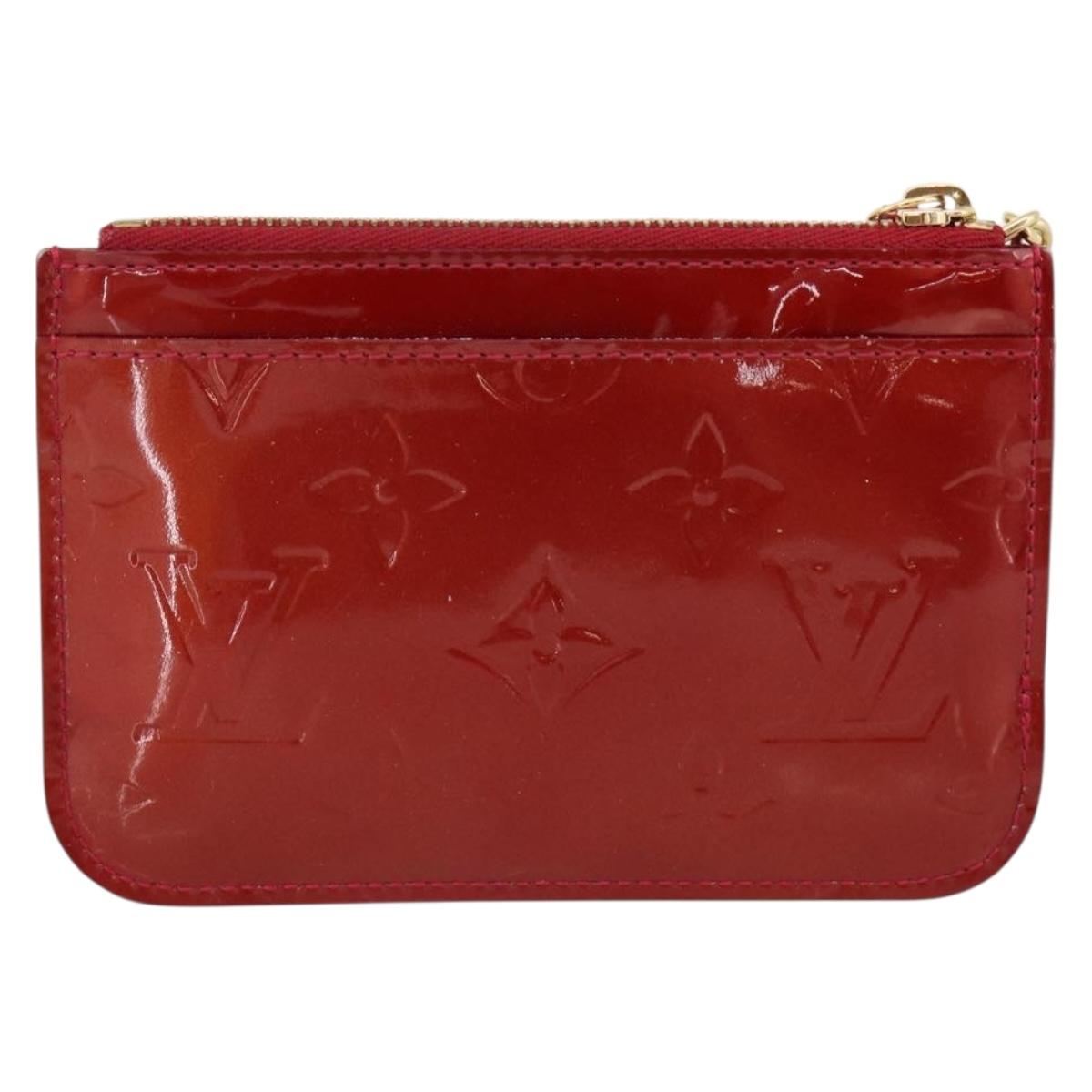 LOUIS VUITTON Vernis Pochette Cle NM Coin Purse M91737 LV Auth 203340A