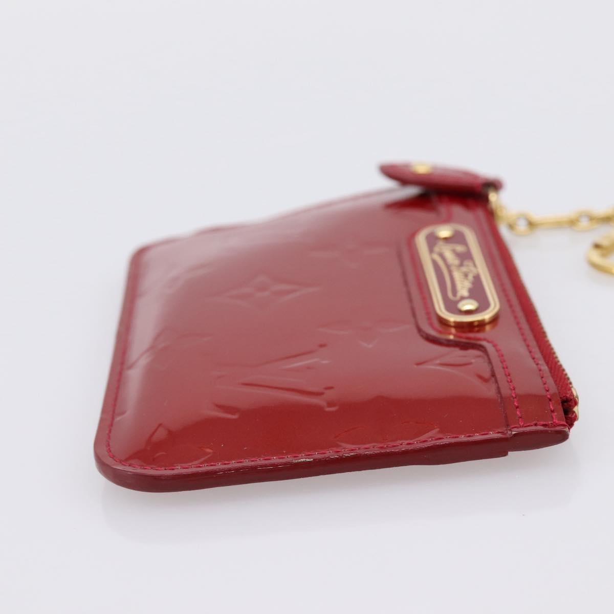 LOUIS VUITTON Vernis Pochette Cle NM Coin Purse M91737 LV Auth 203340A