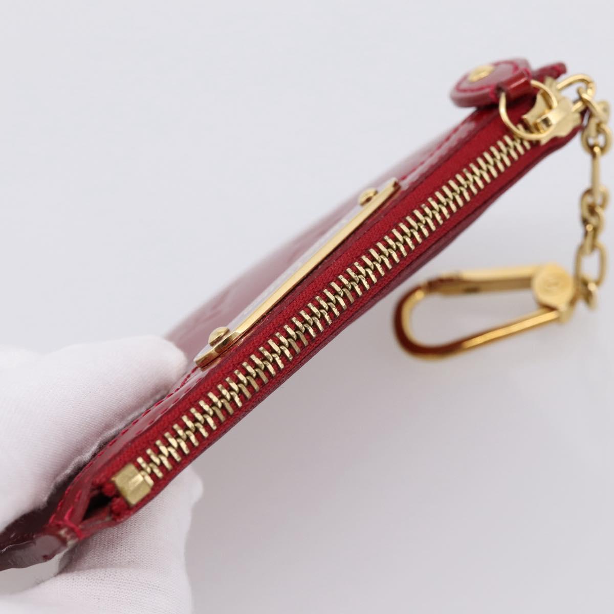 LOUIS VUITTON Vernis Pochette Cle NM Coin Purse M91737 LV Auth 203340A