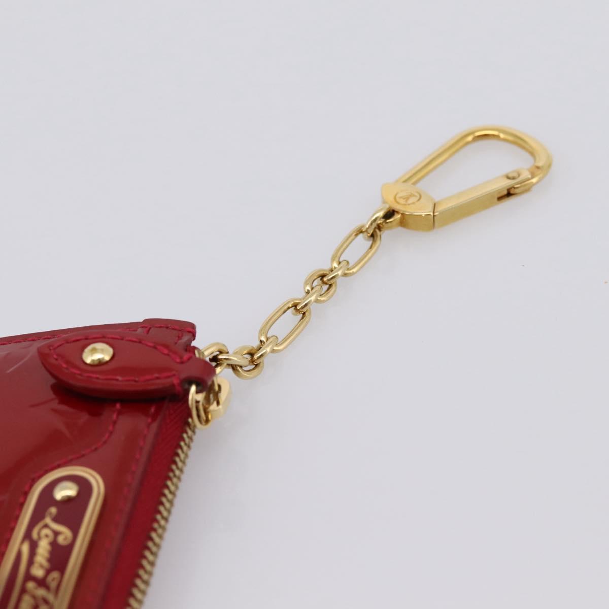 LOUIS VUITTON Vernis Pochette Cle NM Coin Purse M91737 LV Auth 203340A