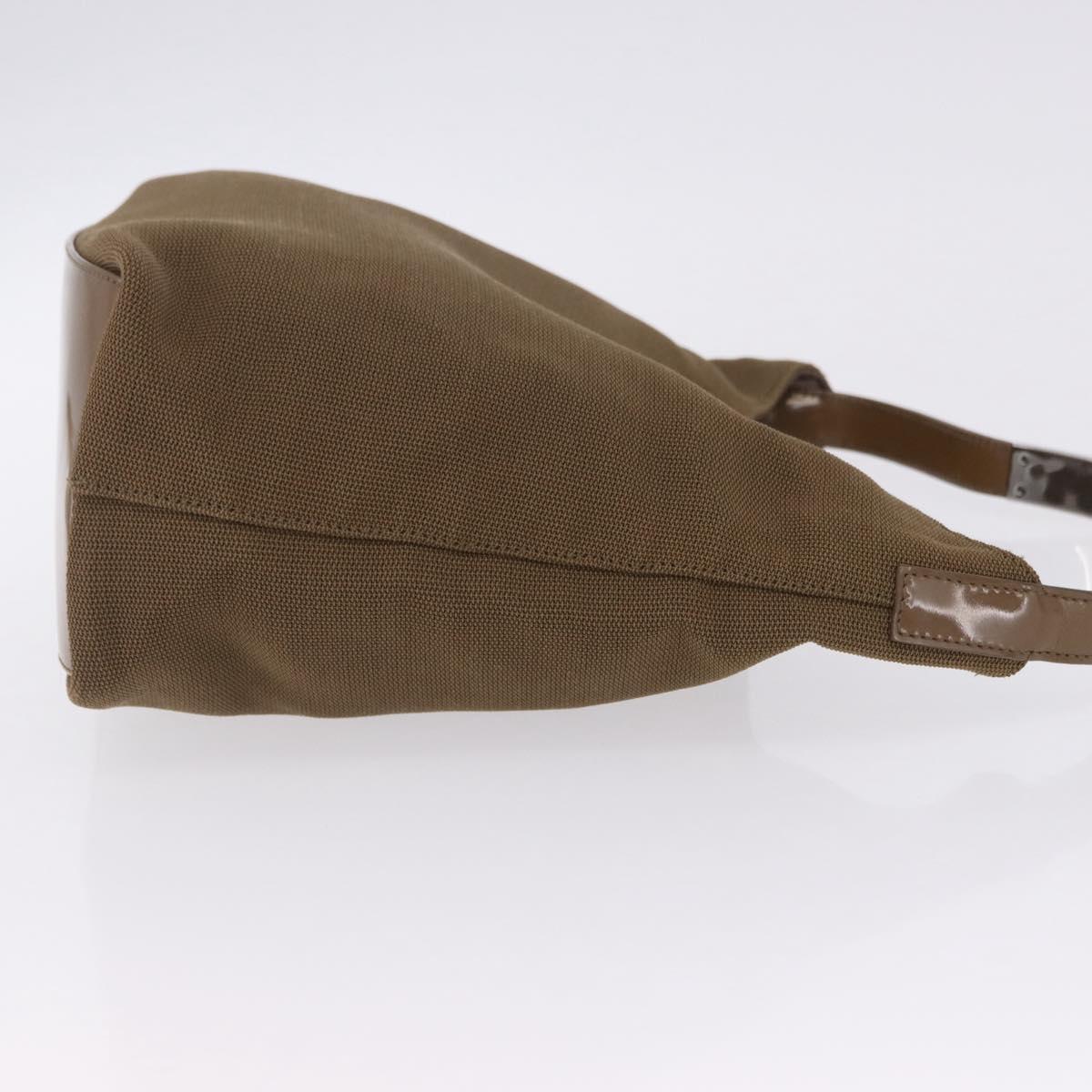 GUCCI Hand Bag Canvas Brown Silver 001 3298 Auth 203341