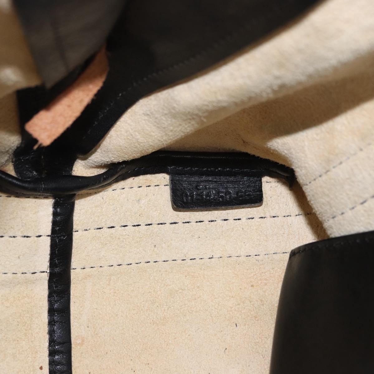 Chloe Alison Tote Bag Leather Ivory Black Auth 203353