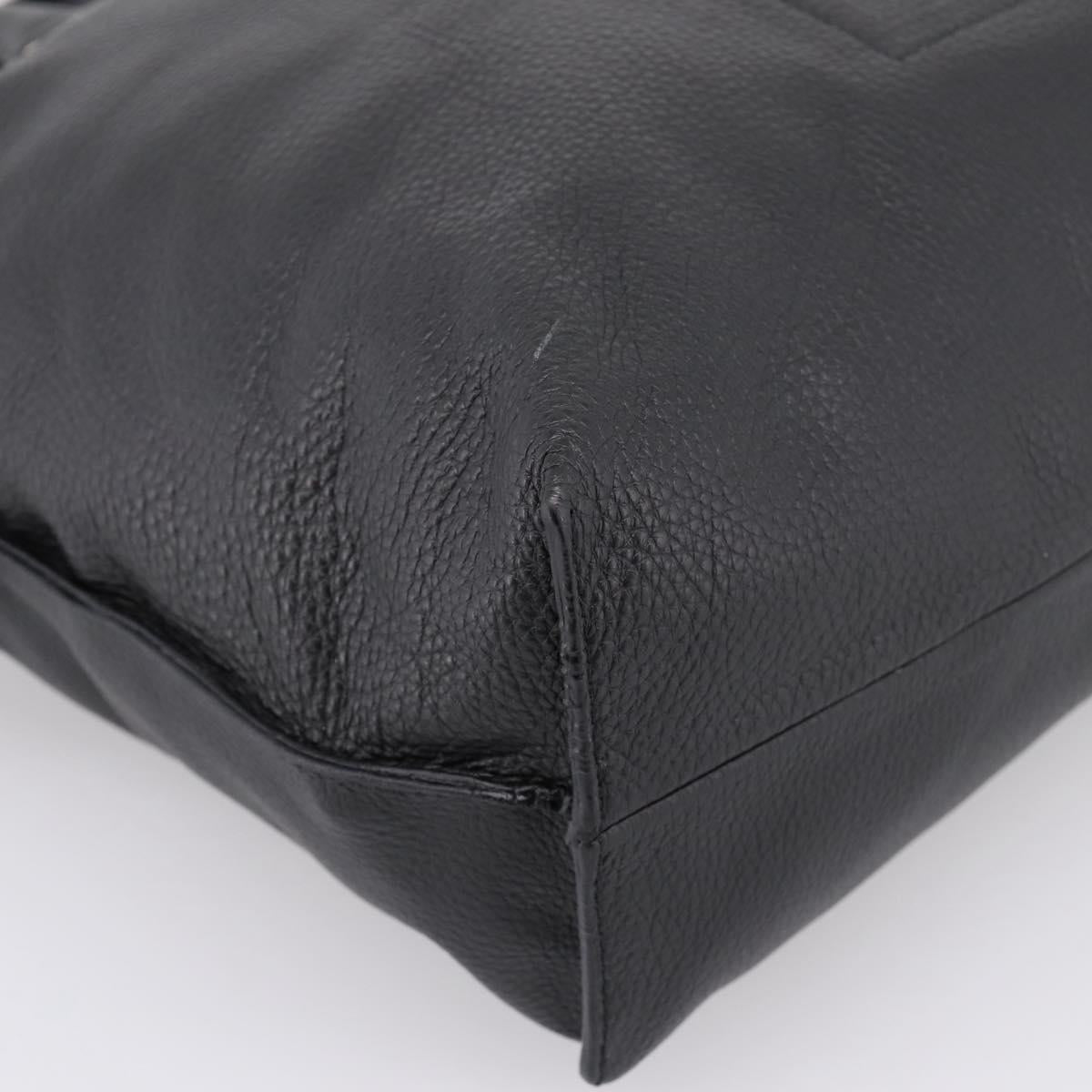 Chloe SeeByChloe Hand Bag Leather 2way Black Gold Tone Auth 203355A
