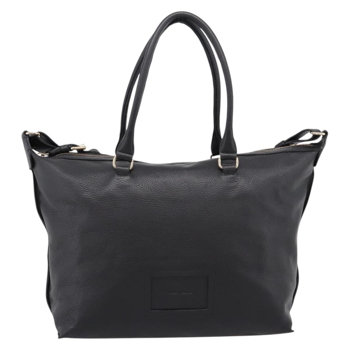 Chloe SeeByChloe Hand Bag Leather 2way Black Gold Tone Auth 203355A