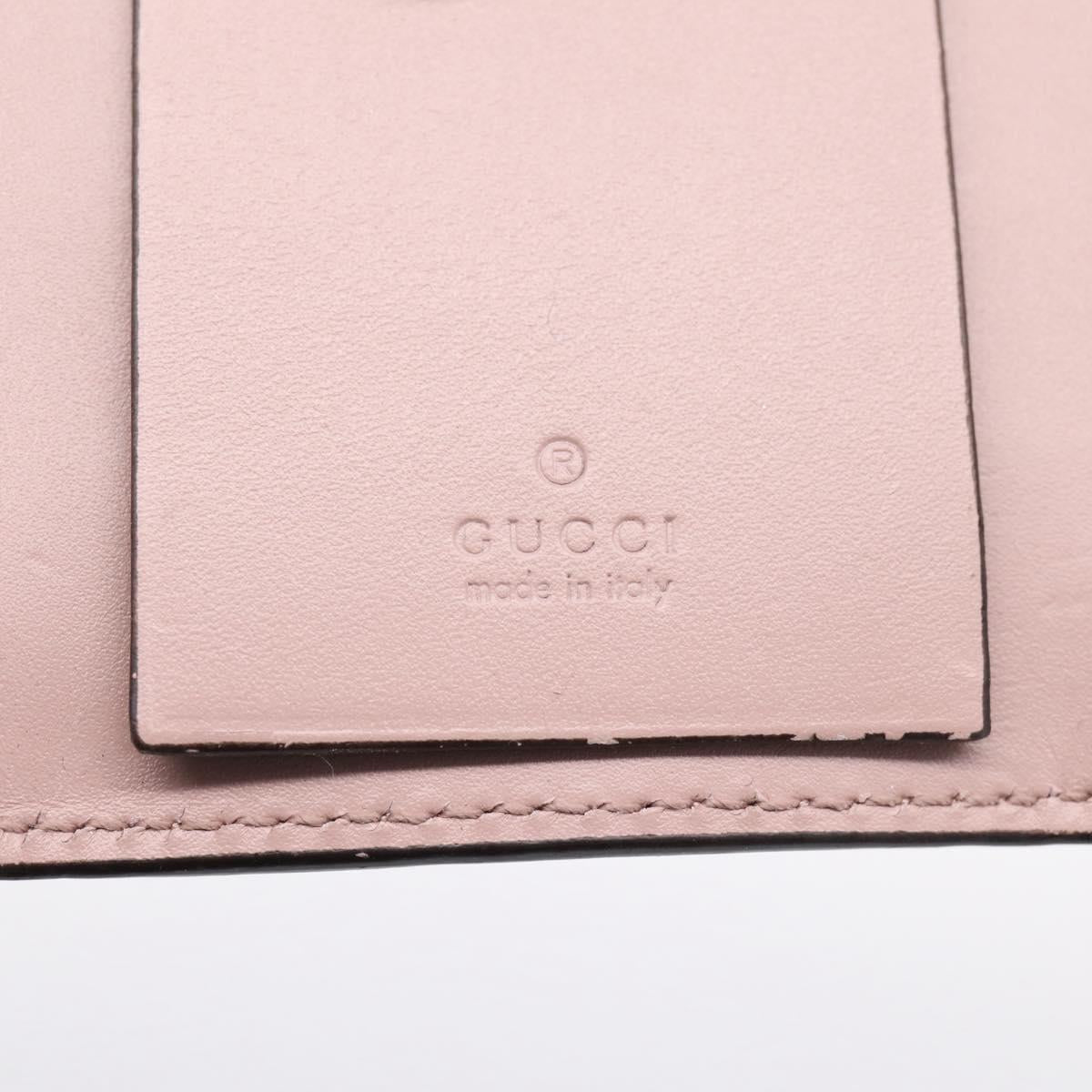 GUCCI GuccissimaGG Key Case Leather Pink Gold Tone 388682 Auth 203365A