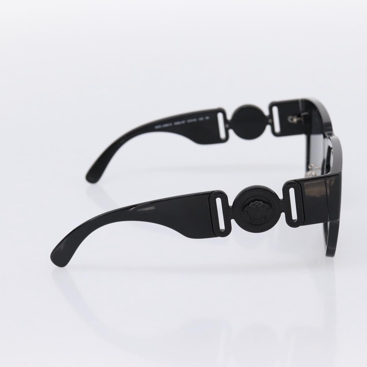 VERSACE Sunglasses Plastic Black Auth 203371M
