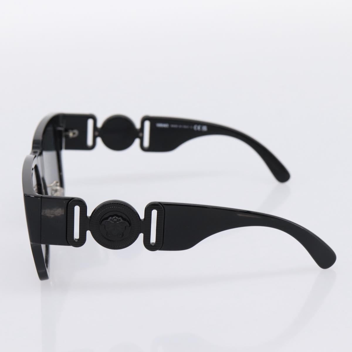 VERSACE Sunglasses Plastic Black Auth 203371M