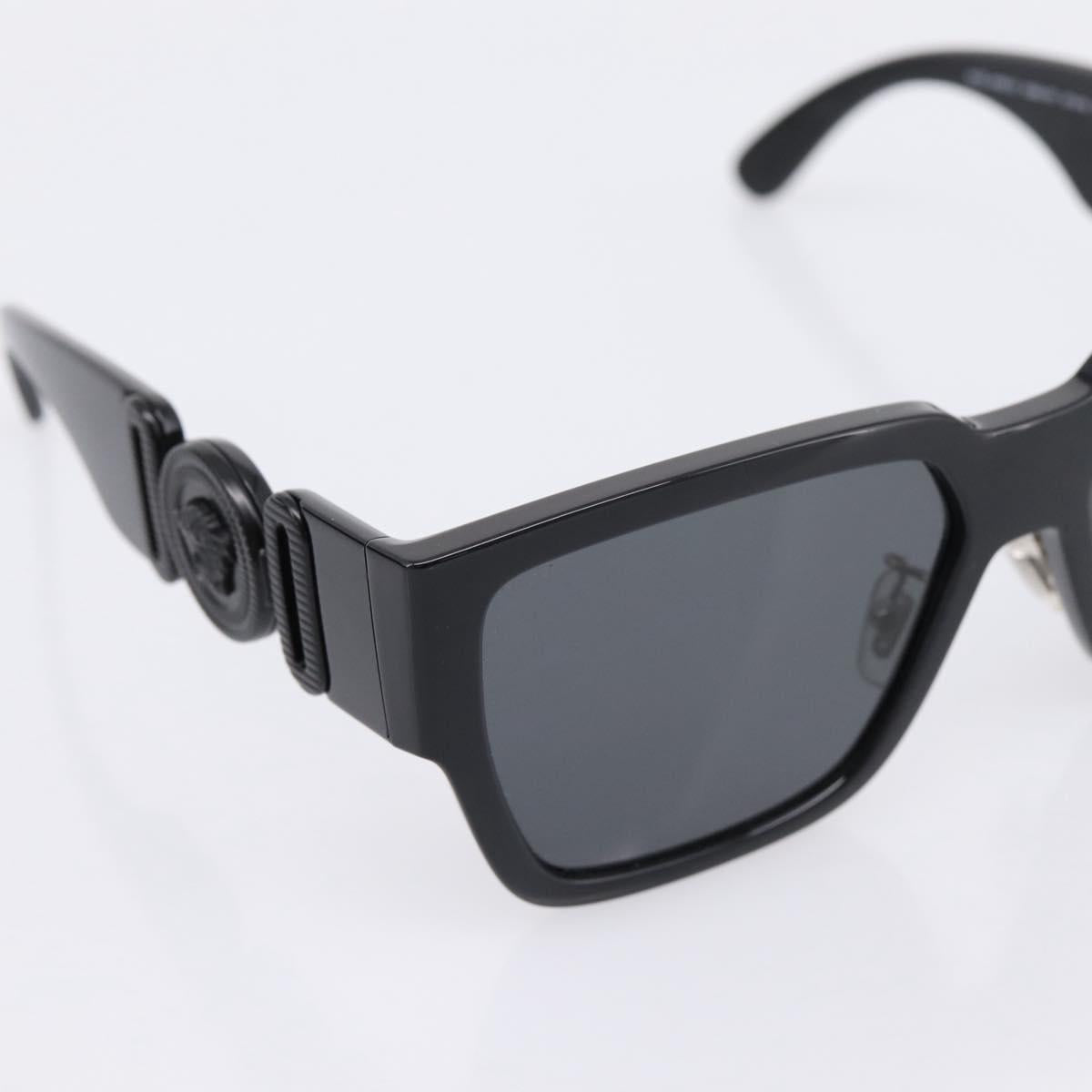 VERSACE Sunglasses Plastic Black Auth 203371M
