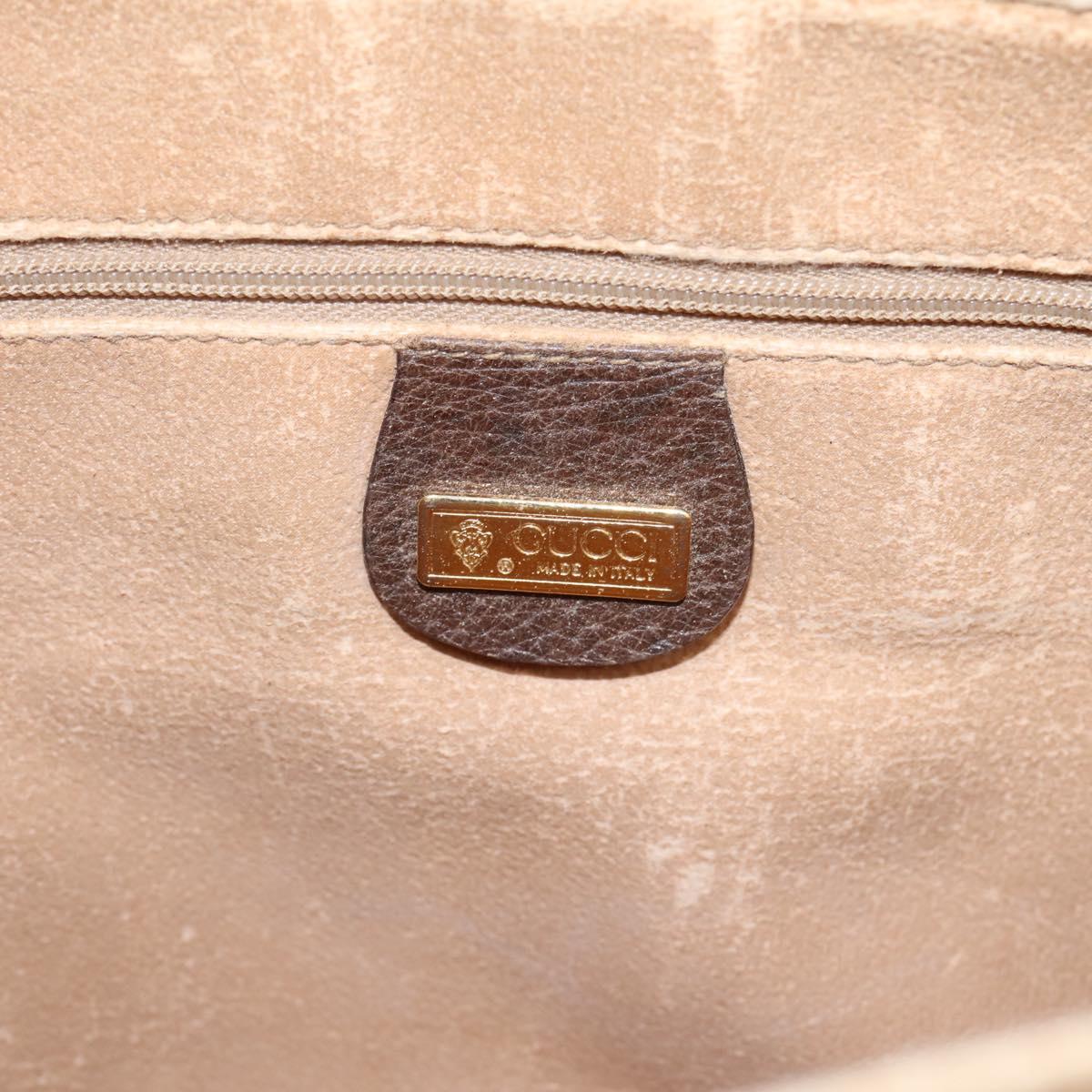 GUCCI GG Supreme Web Sherry Line Shoulder Bag PVC Beige 001 116 0844 Auth 203377
