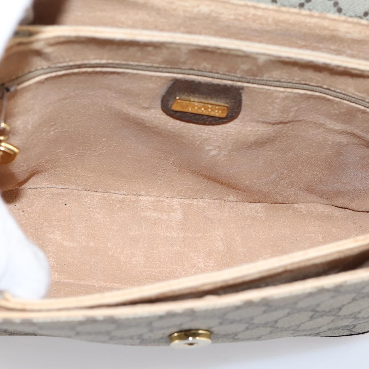 GUCCI GG Supreme Web Sherry Line Shoulder Bag PVC Beige 001 116 0844 Auth 203377