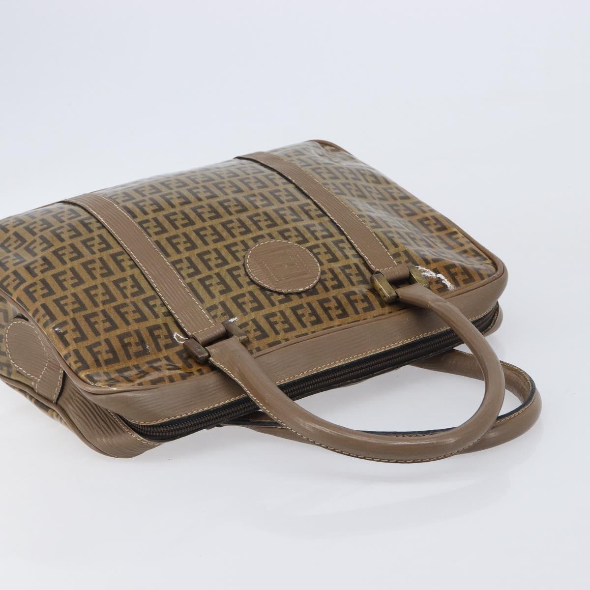 FENDI Zucchino Canvas Zucca Canvas Bag PVC Coated Canvas 3 Set Auth 203381