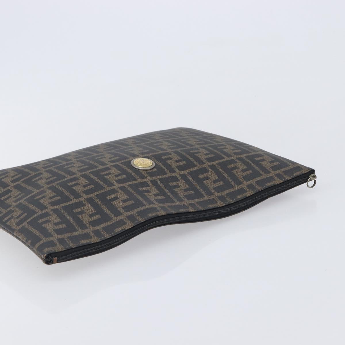 FENDI Zucchino Canvas Zucca Canvas Bag PVC Coated Canvas 3 Set Auth 203381