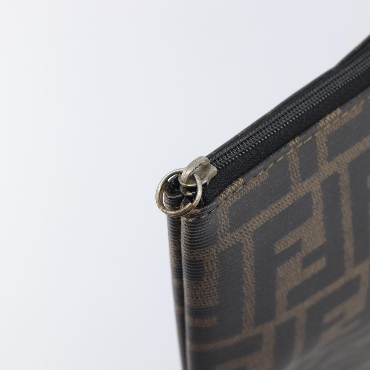FENDI Zucchino Canvas Zucca Canvas Bag PVC Coated Canvas 3 Set Auth 203381