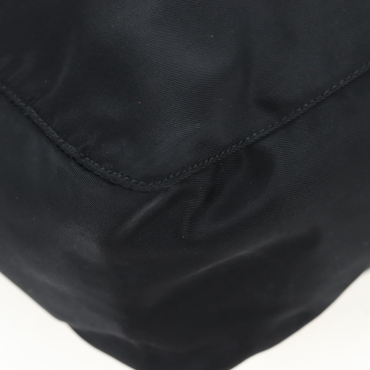 PRADA Backpack Nylon Black Silver Auth 203389A