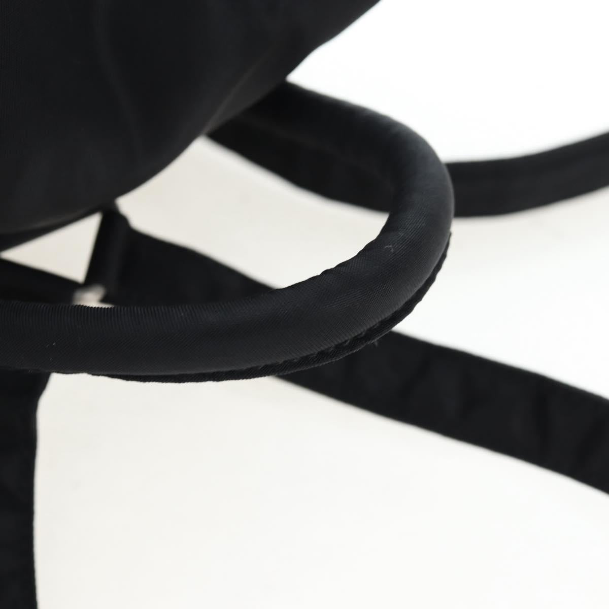 PRADA Backpack Nylon Black Silver Auth 203389A