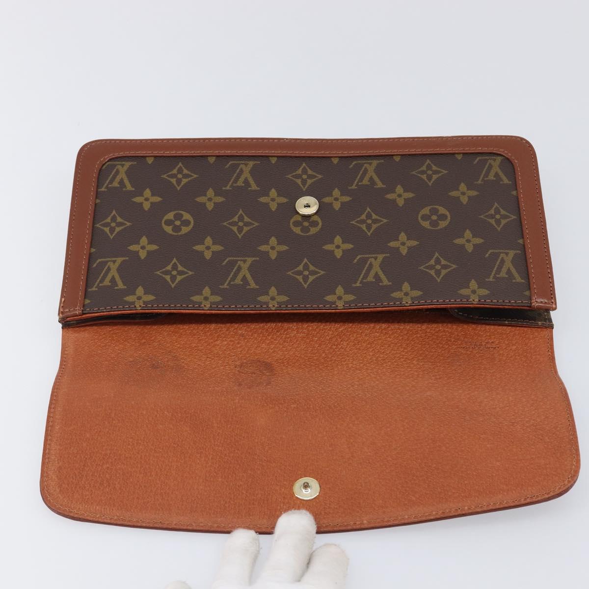 LOUIS VUITTON Monogram Pochette Dam GM Clutch Bag M51810 LV Auth 203405
