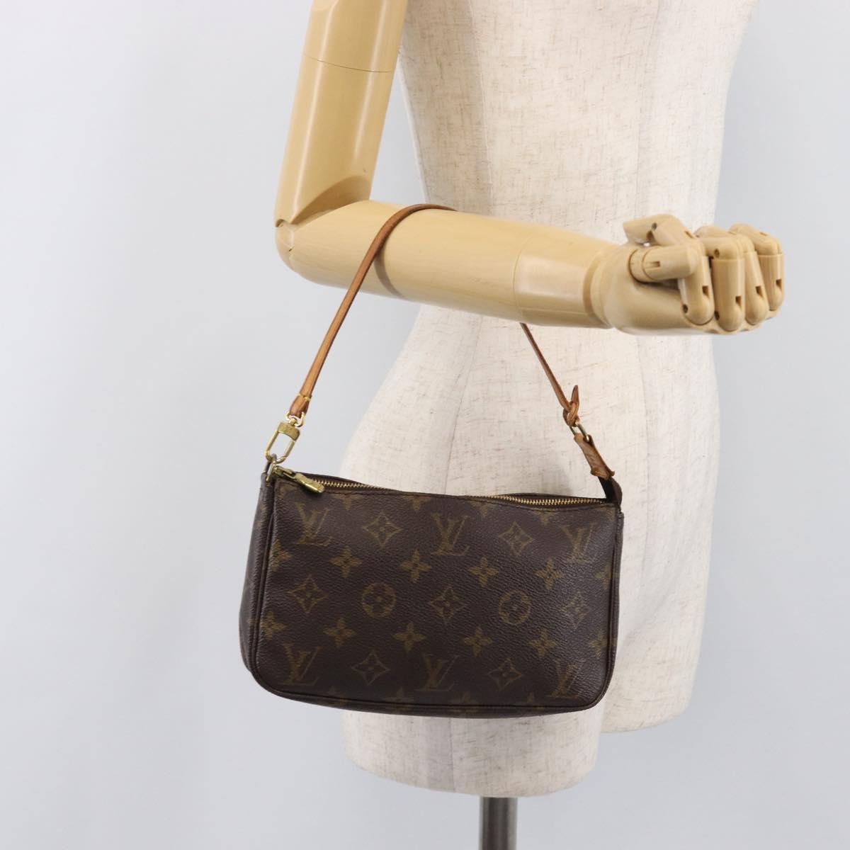 LOUIS VUITTON Monogram Pochette Accessoires Pouch M51980 LV Auth 203406A