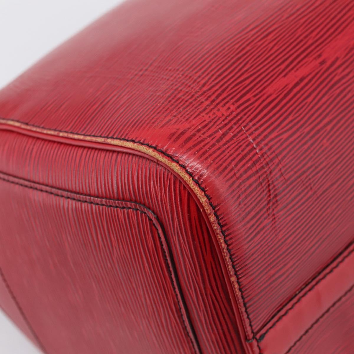 LOUIS VUITTON Epi Speedy 35 Hand Bag Castilian Red M42997 LV Auth 203411