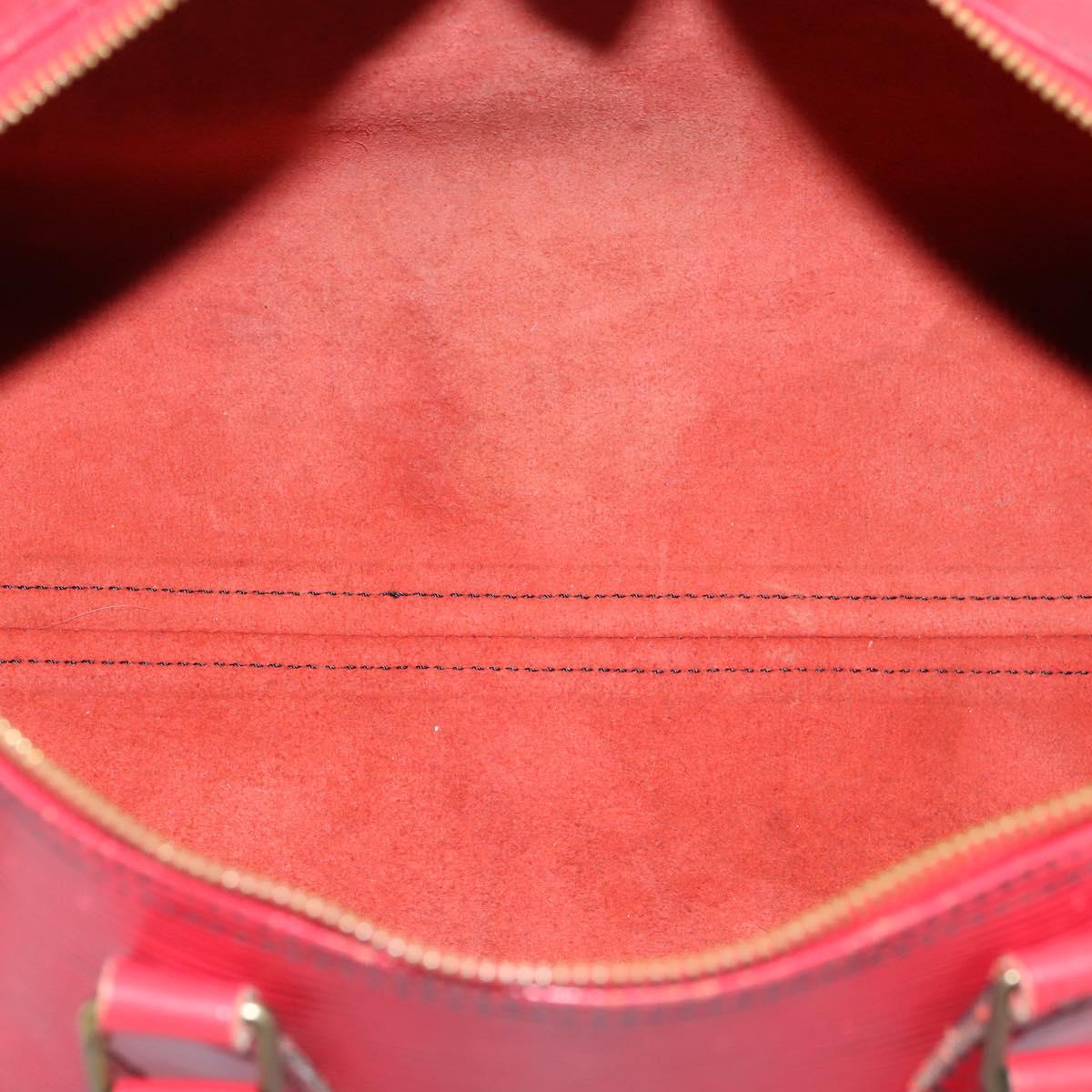 LOUIS VUITTON Epi Speedy 35 Hand Bag Castilian Red M42997 LV Auth 203411