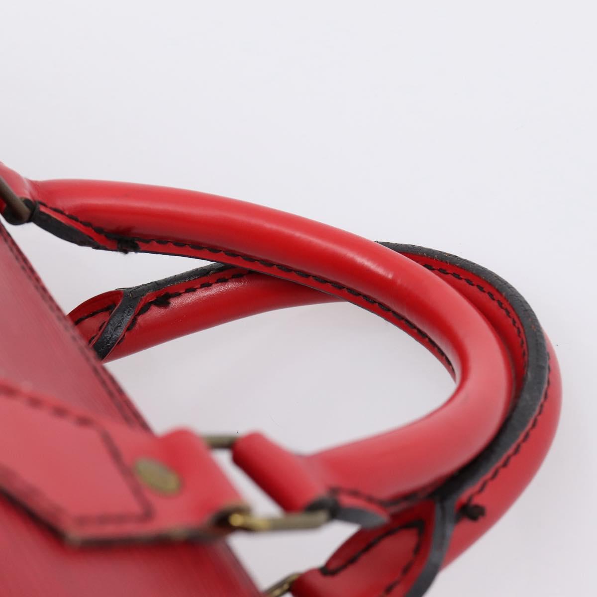 LOUIS VUITTON Epi Speedy 35 Hand Bag Castilian Red M42997 LV Auth 203411