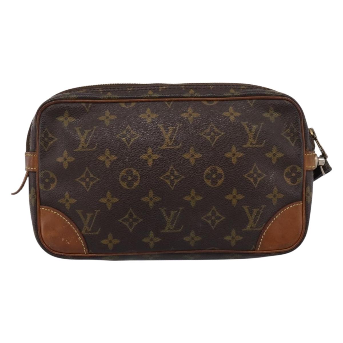 LOUIS VUITTON Monogram Marly Dragonne GM Clutch Bag M51825 LV Auth 203419