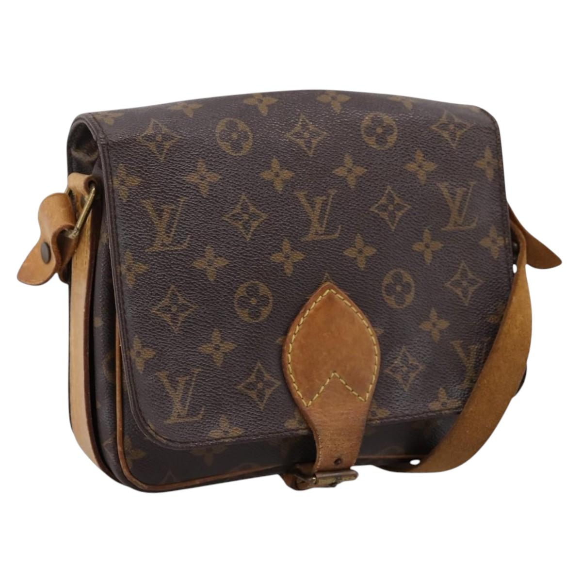 LOUIS VUITTON Monogram Cartouchiere MM Shoulder Bag M51253 LV Auth 203429