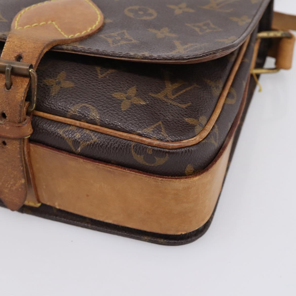 LOUIS VUITTON Monogram Cartouchiere MM Shoulder Bag M51253 LV Auth 203429
