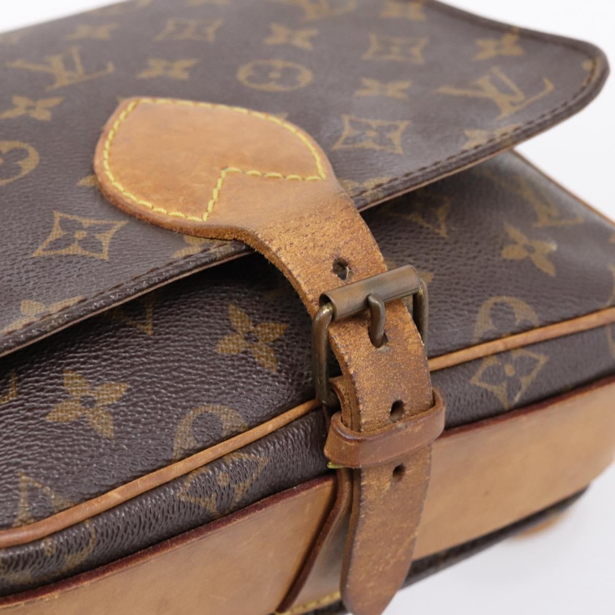 LOUIS VUITTON Monogram Cartouchiere MM Shoulder Bag M51253 LV Auth 203429