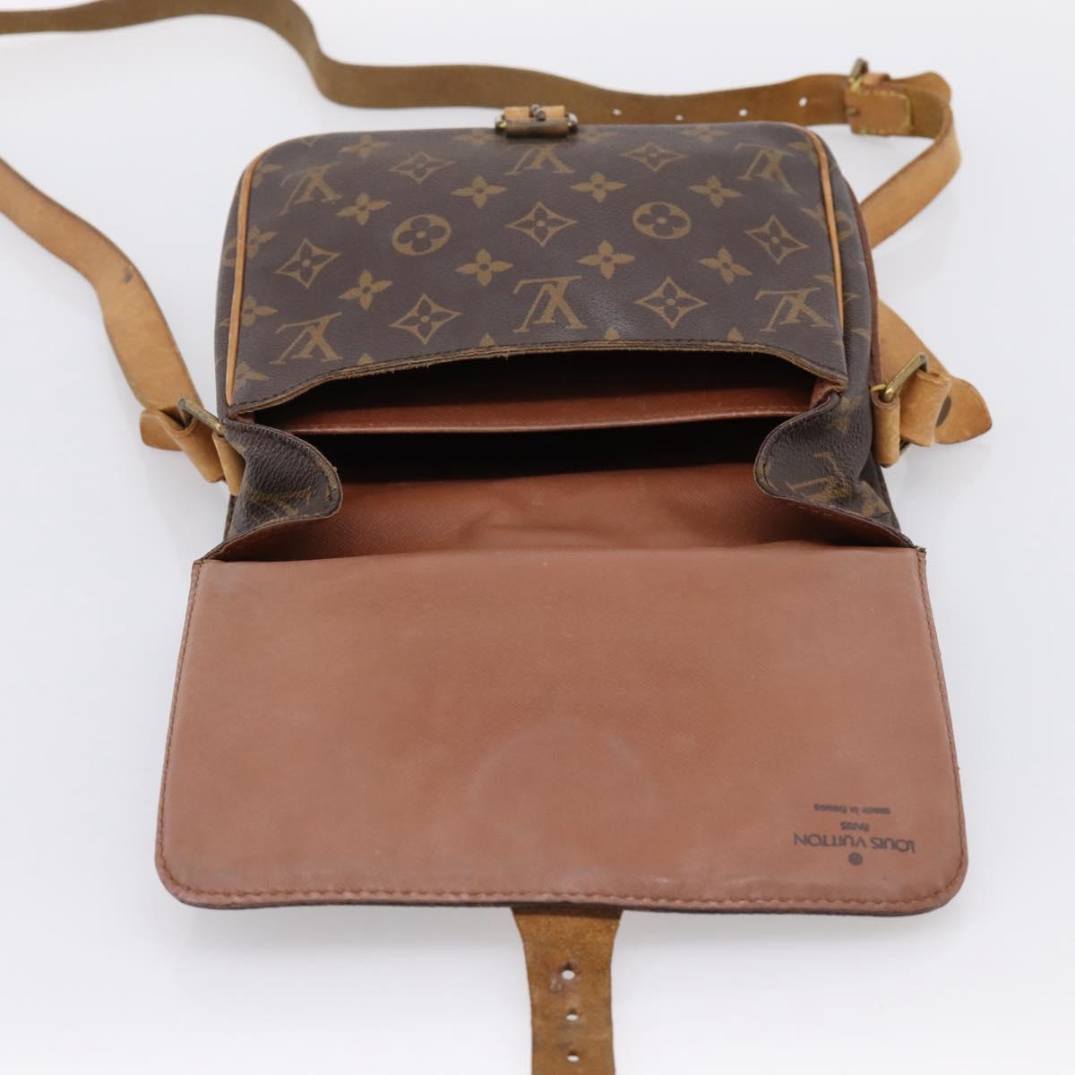 LOUIS VUITTON Monogram Cartouchiere MM Shoulder Bag M51253 LV Auth 203429
