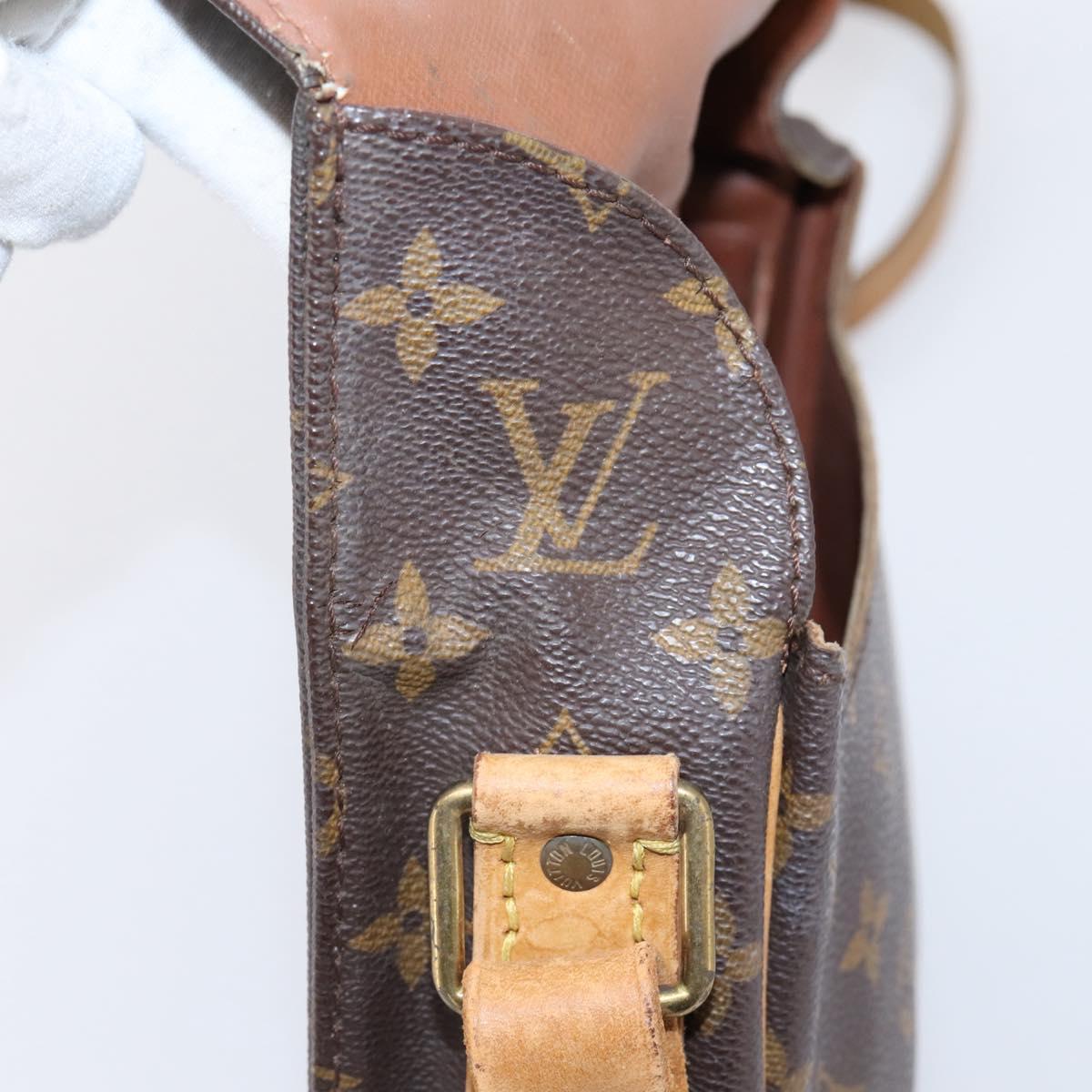 LOUIS VUITTON Monogram Cartouchiere MM Shoulder Bag M51253 LV Auth 203429