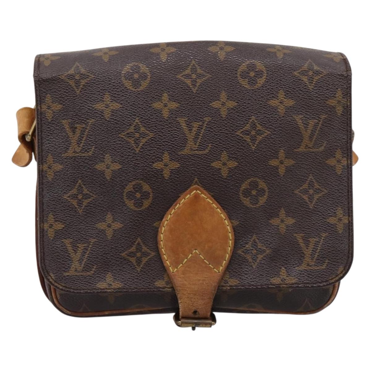 LOUIS VUITTON Monogram Cartouchiere MM Shoulder Bag M51253 LV Auth 203429