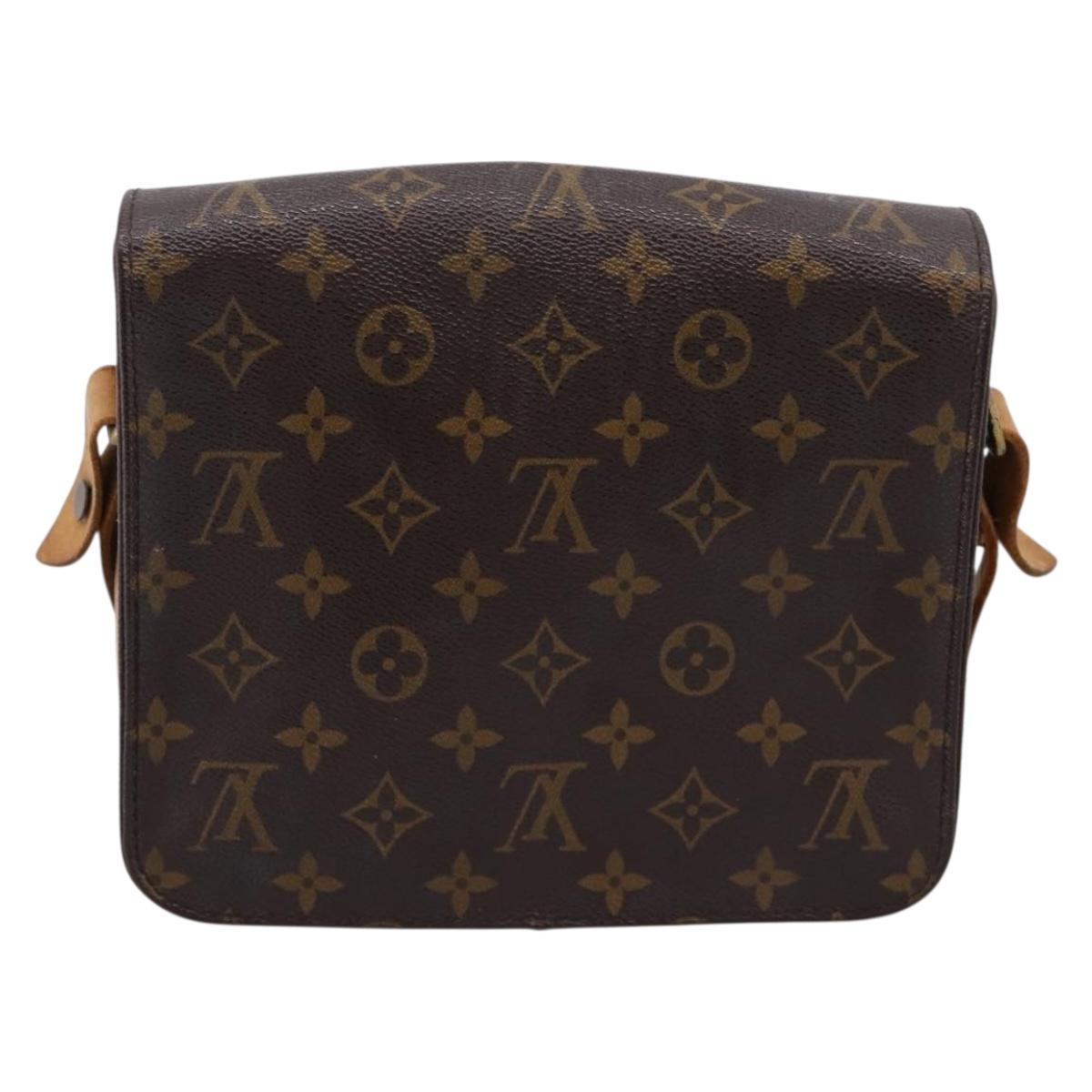 LOUIS VUITTON Monogram Cartouchiere MM Shoulder Bag M51253 LV Auth 203429