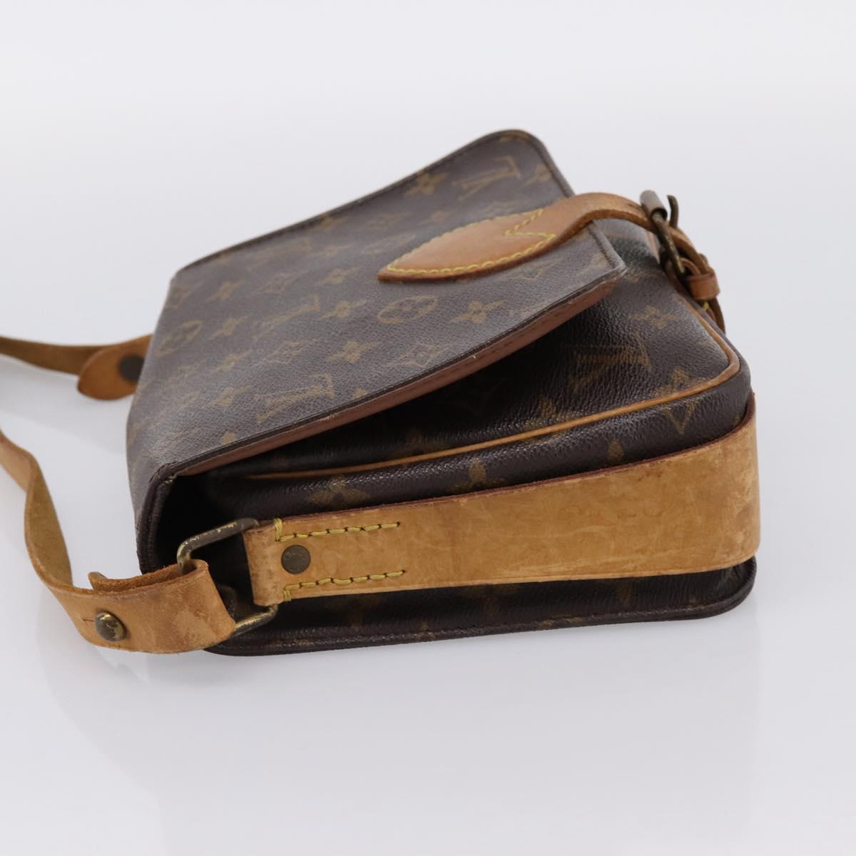 LOUIS VUITTON Monogram Cartouchiere MM Shoulder Bag M51253 LV Auth 203429